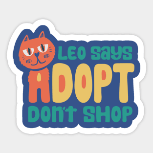 Adopt dont shop! Sticker